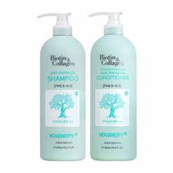 [Voudioty] Cặp Dầu Gội Và Xả Voudioty Biotin & Collagen Pasiori 1000ml Xanh Dương