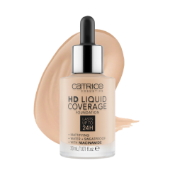 [Catrice] Kem Nền Catrice HD Liquid Coverage Foundation #010 Light Beige 30ml Da Trắng