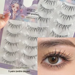 [Maxfine] Mi Giả Maxfine Fashion False Eyelashes #A101 Thai Irregular 5 Cặp
