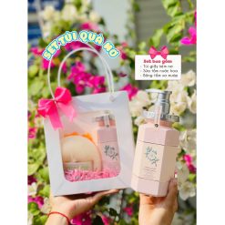 (Quà Tặng 20/11) Set Sữa Tắm Weilaiya Hoa Trà (1 Sữa Tắm + Bông Tắm + Túi Giấy)