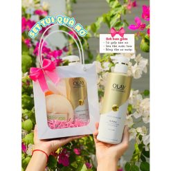 (Quà Tặng 20/11) Set Sữa Tắm Olay (1 Sữa Tắm + Bông Tắm + Túi Giấy)