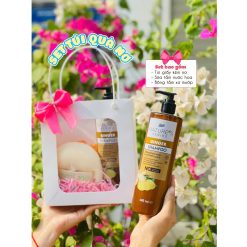(Quà Tặng 20/11) Set Dầu Gội Gừng Boots Nature's Series (1 Dầu Gội Đầu + Bông Tắm + Túi Giấy)