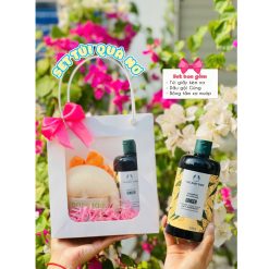 (Quà Tặng 20/11) Set Dầu Gội Gừng The Body Shop (1 Dầu Gội Đầu + Bông Tắm + Túi Giấy)