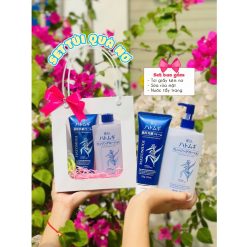 (Quà Tặng 20/11) Set Quà Tặng Hatomugi (1 Nước Tẩy Trang + 1 Sữa Rửa Mặt + Túi Giấy)