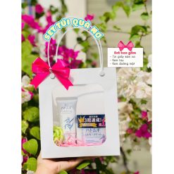 (Quà Tặng 20/11) Set Quà Tặng Hatomugi (1 Kem Dưỡng Da + 1 Kem Tay + Túi Giấy)