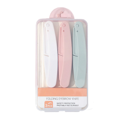 [Mkyong Prtooy] Dao Cạo Lông Mày Mkyong Prtooy Folding Eyebrow Knife 3 Cây