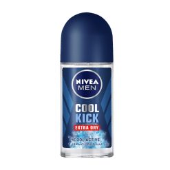 [Nivea] Lăn Khử Mùi Nivea Men Cool Kick Extra Dry Anti-Perspirant Spray 50ml