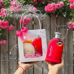 (Quà Tặng 20/10) Set Sữa Tắm Bettina Barty (1 Sữa Tắm + 1 Bông Tắm + 1 Túi Nơ)