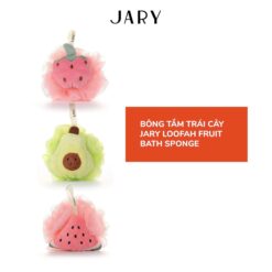 [Jary] Bông Tắm Xơ Mướp Có Mút Jary Loofah Bath Sponge 50g (Hình Trái Cây)