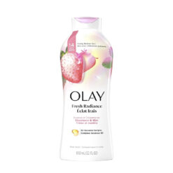 [Olay] Sữa Tắm Olay Fresh Radiance Strawberry & Mint Body Wash 650ml Dâu Trắng & Bạc Hà